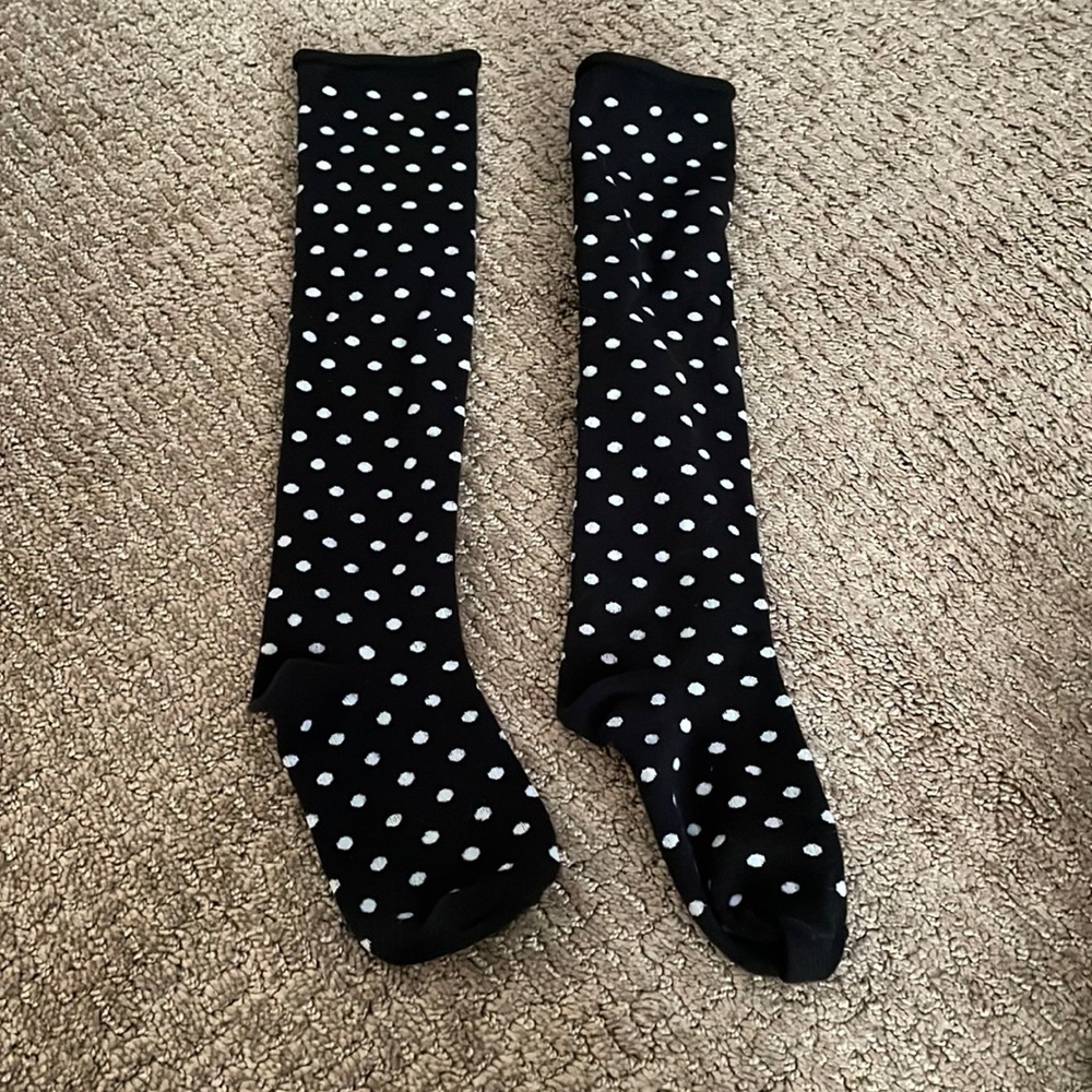 Polka Dot Knee High Socks